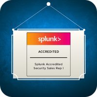 Splunk Accredited Sales Rep Certificate